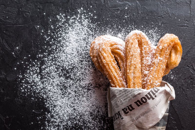 Cinnamon sugar churro dessert